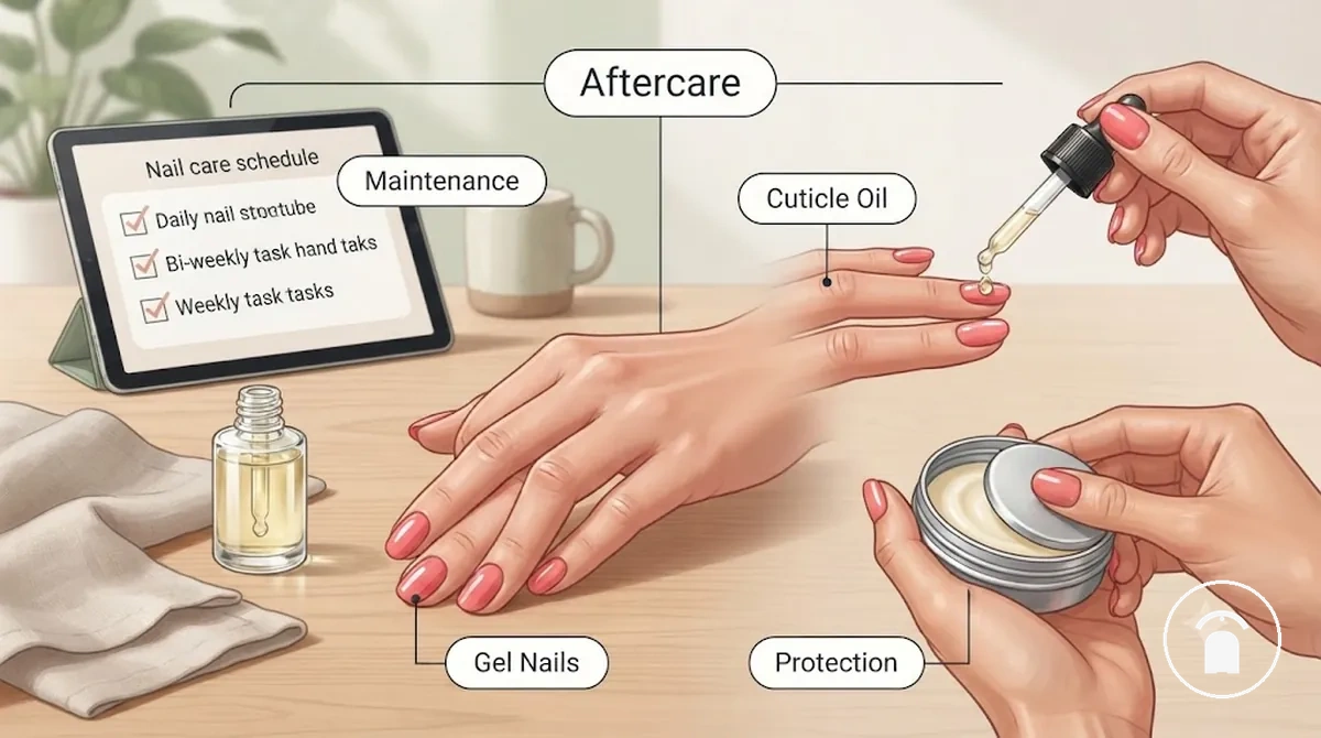ممارسات العناية اللاحقة بأظافر الجل التي تدعم ارتداء أطول