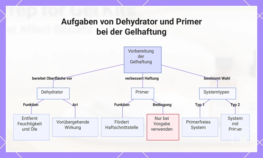 Aufgaben von Dehydrator und Primer bei der Gelhaftung