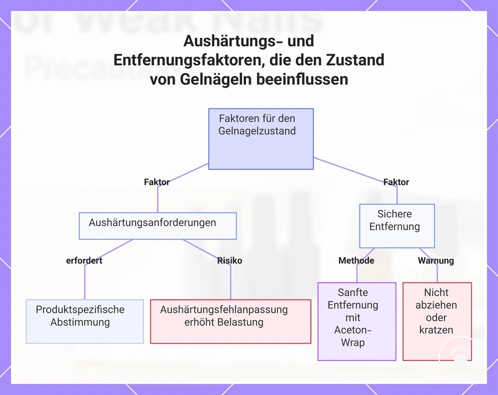Aushärtungs- und Entfernungsfaktoren, die den Zustand von Gelnägeln beeinflussen