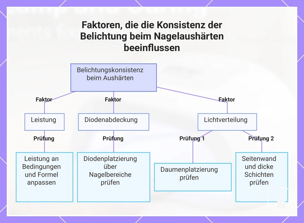 Faktoren, die die Konsistenz der Belichtung beim Nagelaushärten beeinflussen
