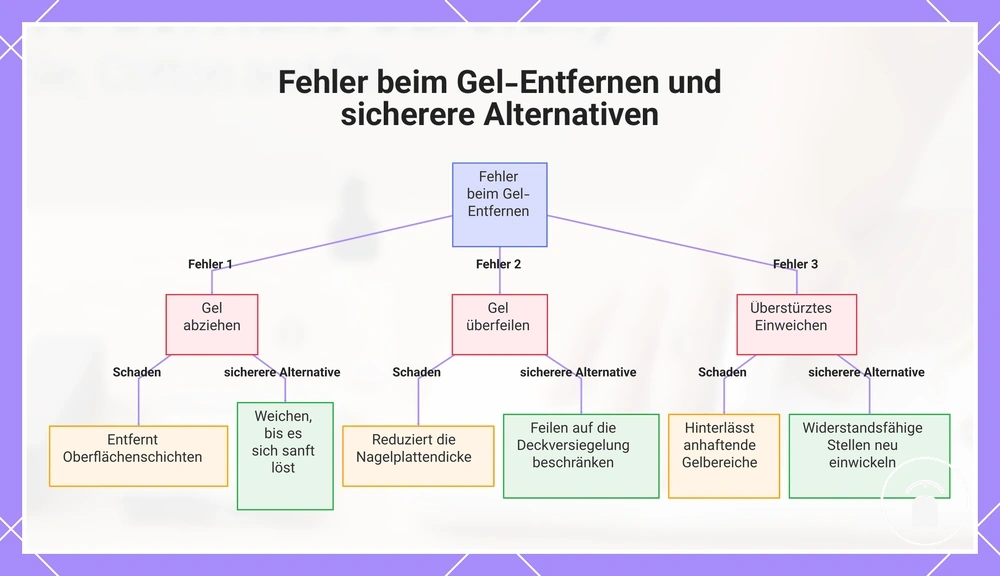 Fehler beim Gel-Entfernen und sicherere Alternativen