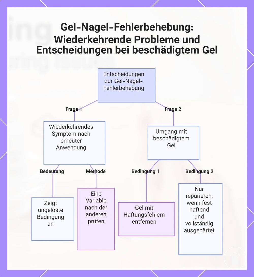 Gel-Nagel-Fehlerbehebung: Wiederkehrende Probleme und Entscheidungen bei beschädigtem Gel
