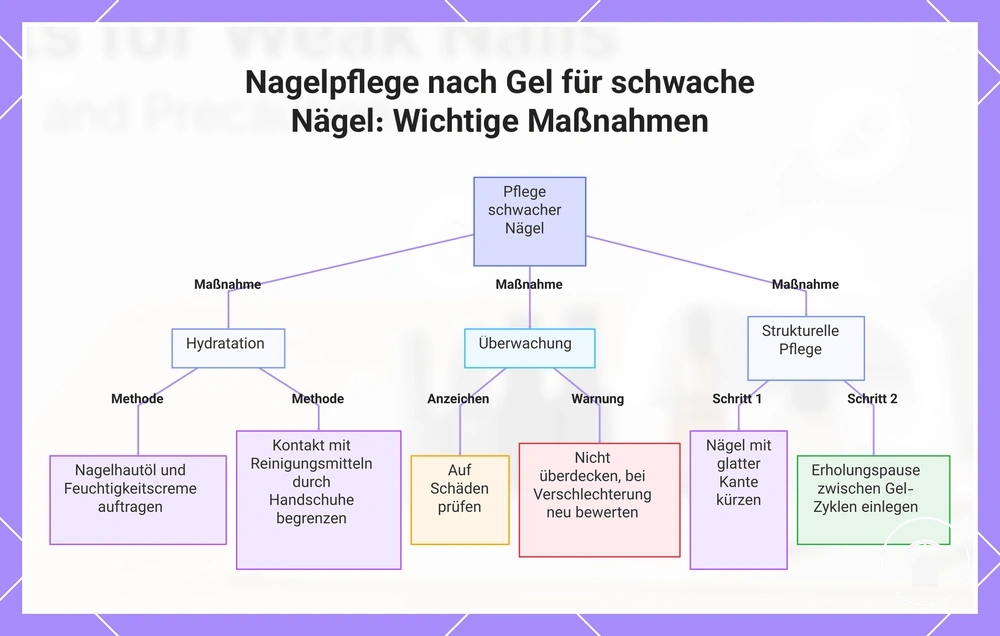 Nagelpflege nach Gel für schwache Nägel: Wichtige Maßnahmen