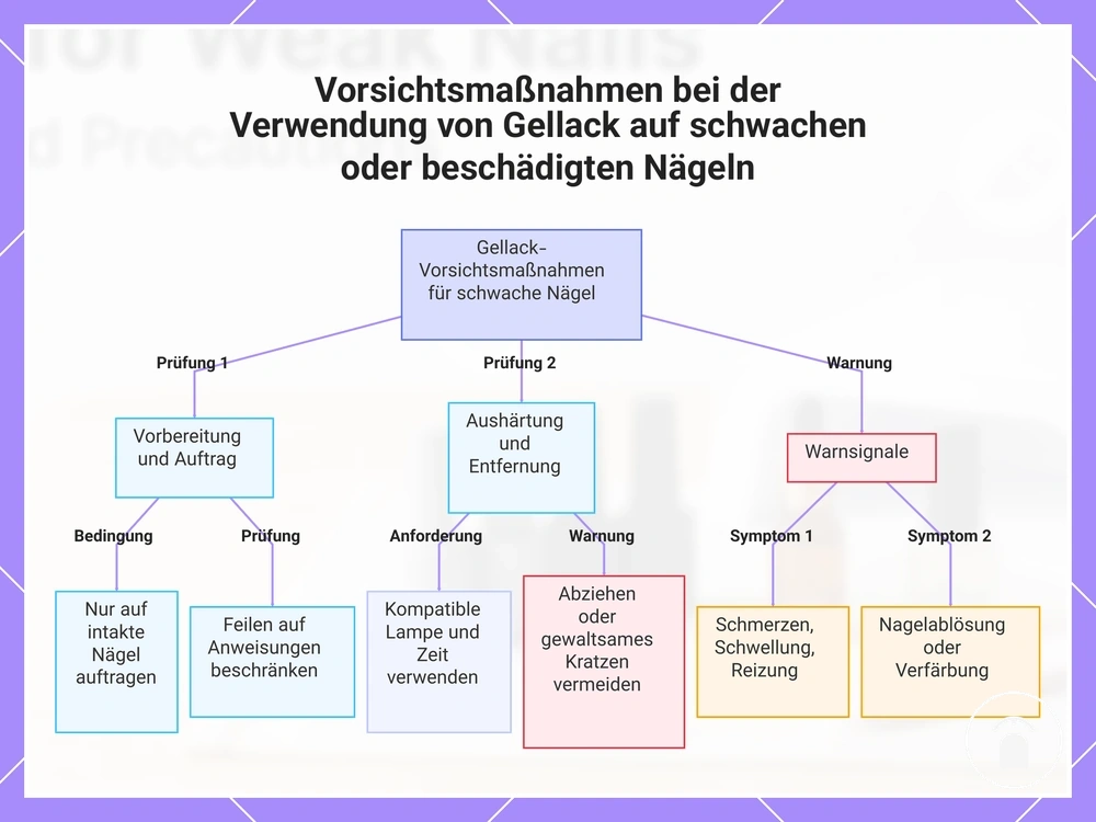 Vorsichtsmaßnahmen bei der Verwendung von Gellack auf schwachen oder beschädigten Nägeln