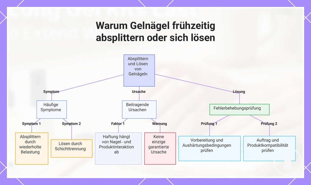 Warum Gelnägel frühzeitig absplittern oder sich lösen