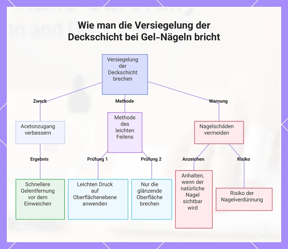 Wie man die Versiegelung der Deckschicht bei Gel-Nägeln bricht