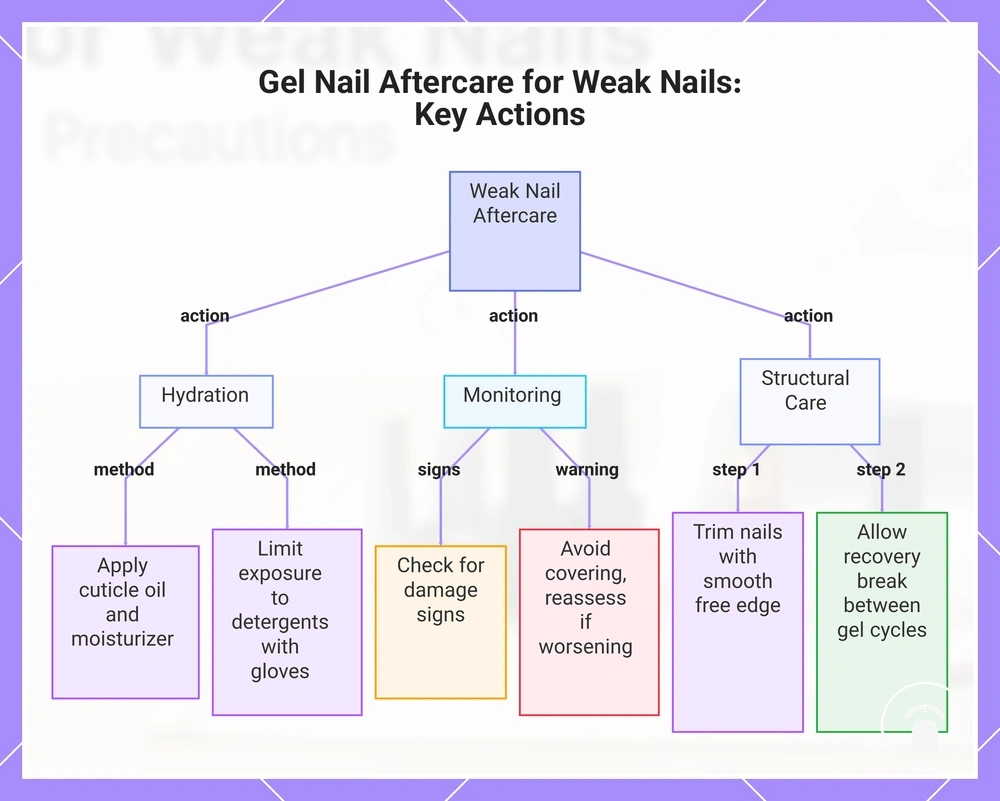 Gel Nail Aftercare for Weak Nails: Key Actions
