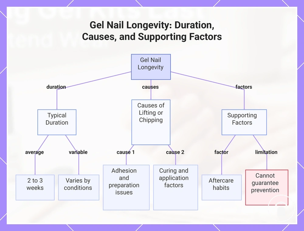 Gel Nail Longevity: Duration, Causes, and Supporting Factors