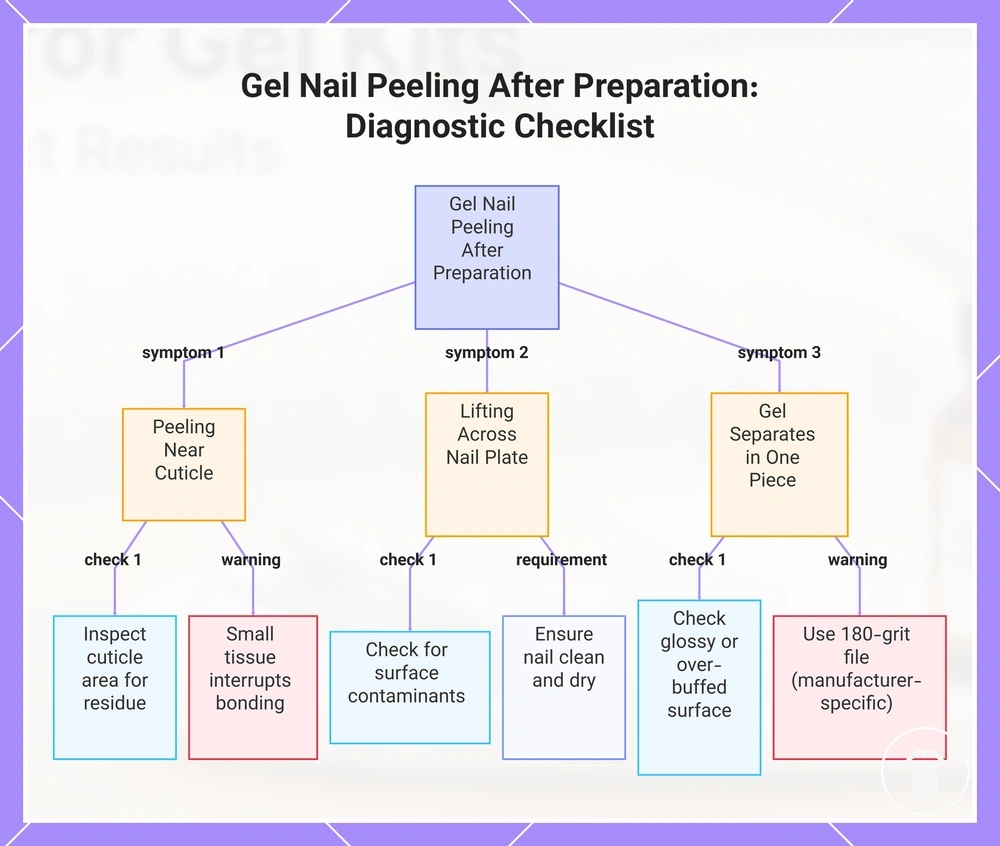 Gel Nail Peeling After Preparation: Diagnostic Checklist