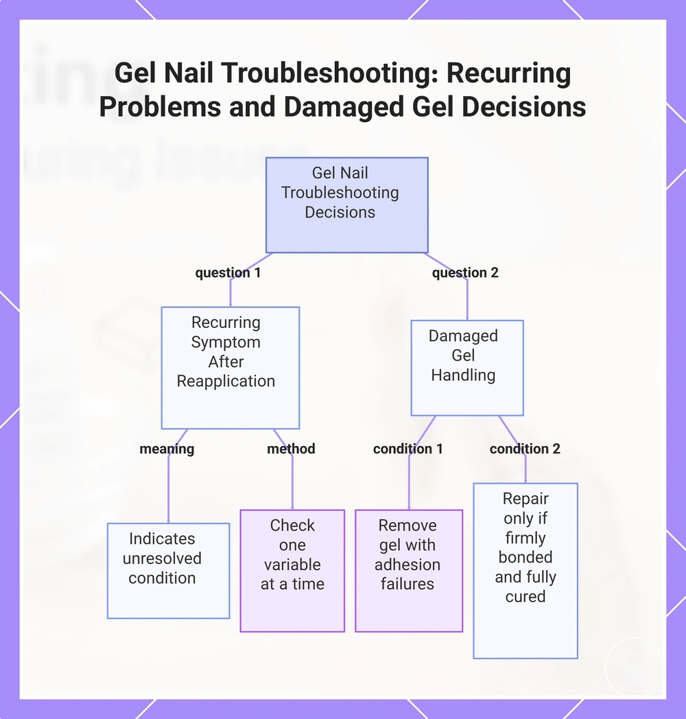 Gel Nail Troubleshooting: Recurring Problems and Damaged Gel Decisions