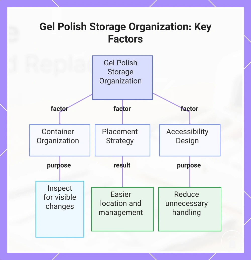 Gel Polish Storage Organization: Key Factors