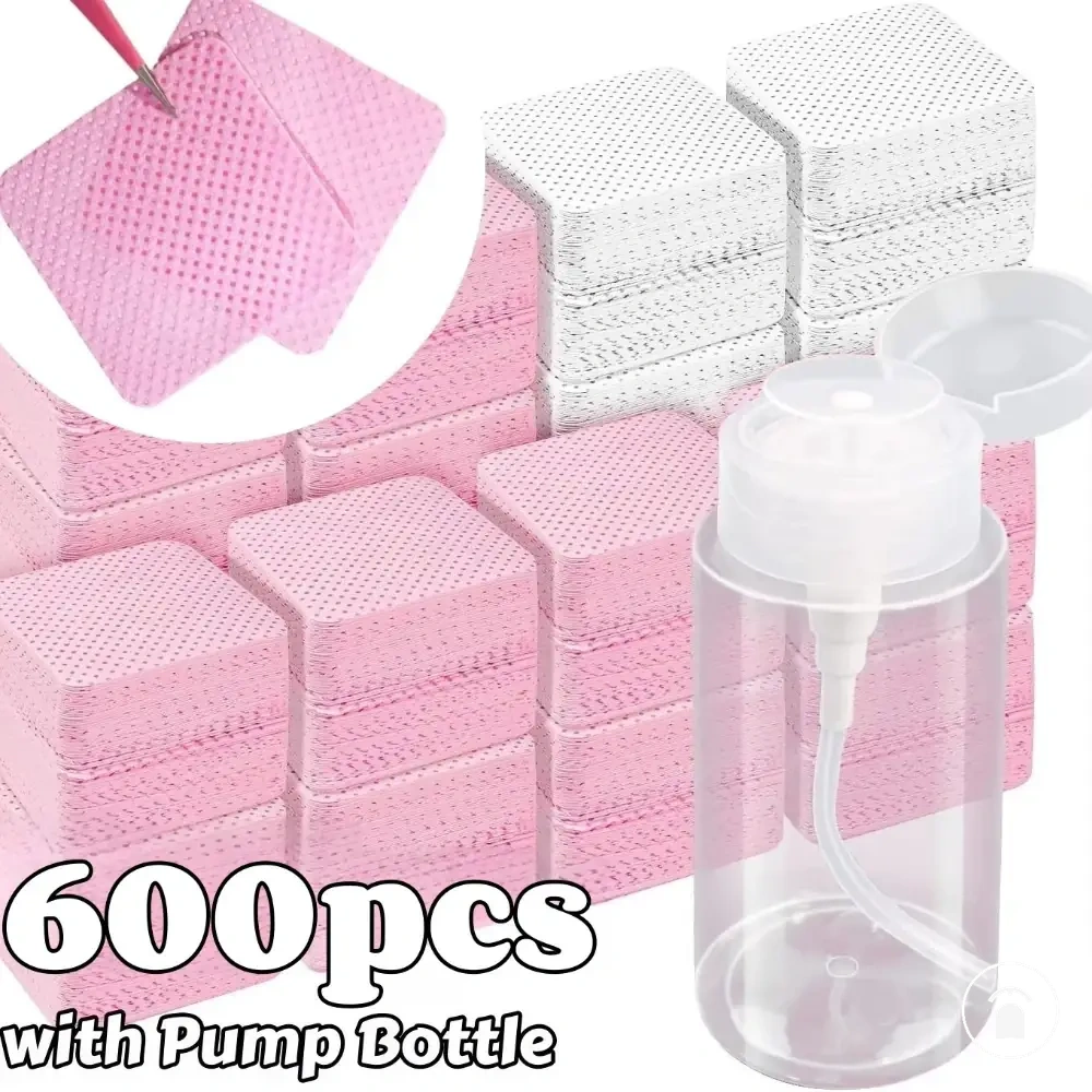 Lingettes nettoyantes sans peluche pour nettoyer le vernis gel et employer avec des pads dissolvants