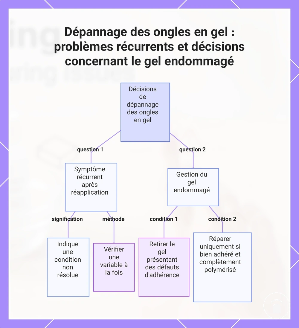Dépannage des ongles en gel : problèmes récurrents et décisions concernant le gel endommagé