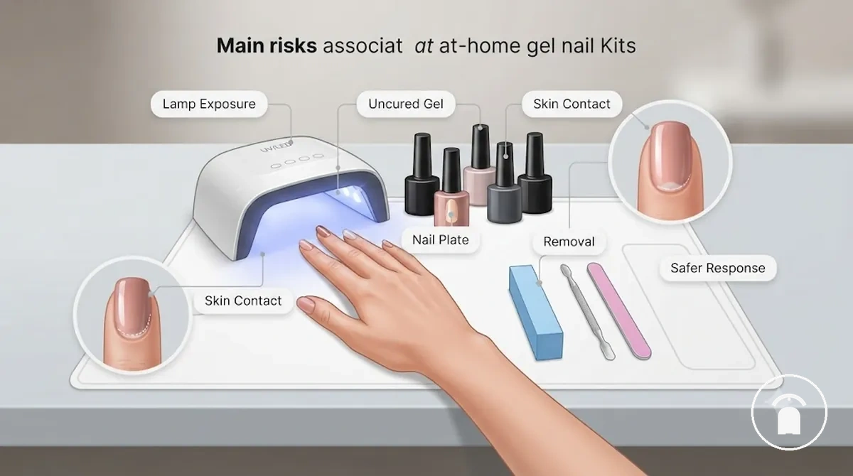 Principaux risques kits ongles gel domicile