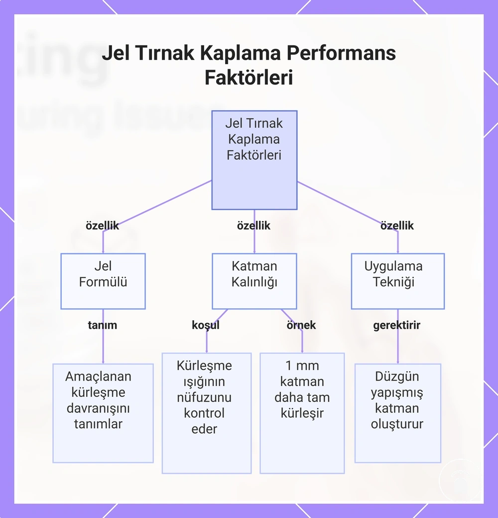 Jel Tırnak Kaplama Performans Faktörleri