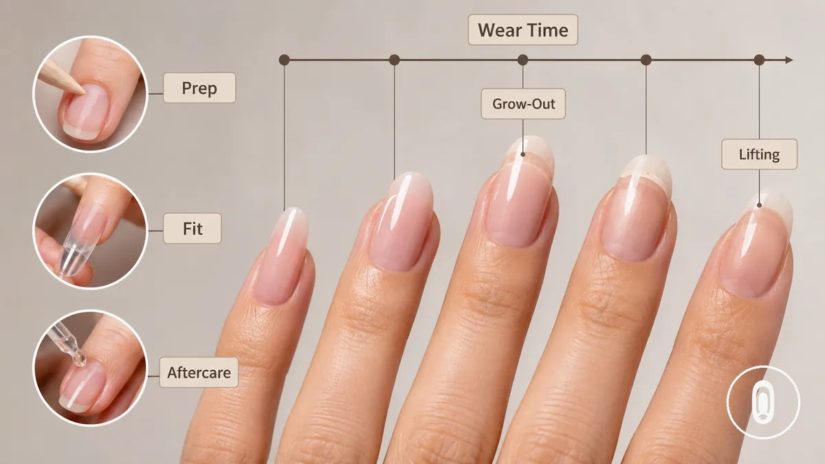 Durée de port attendue pour les extensions d’ongles en gel à domicile