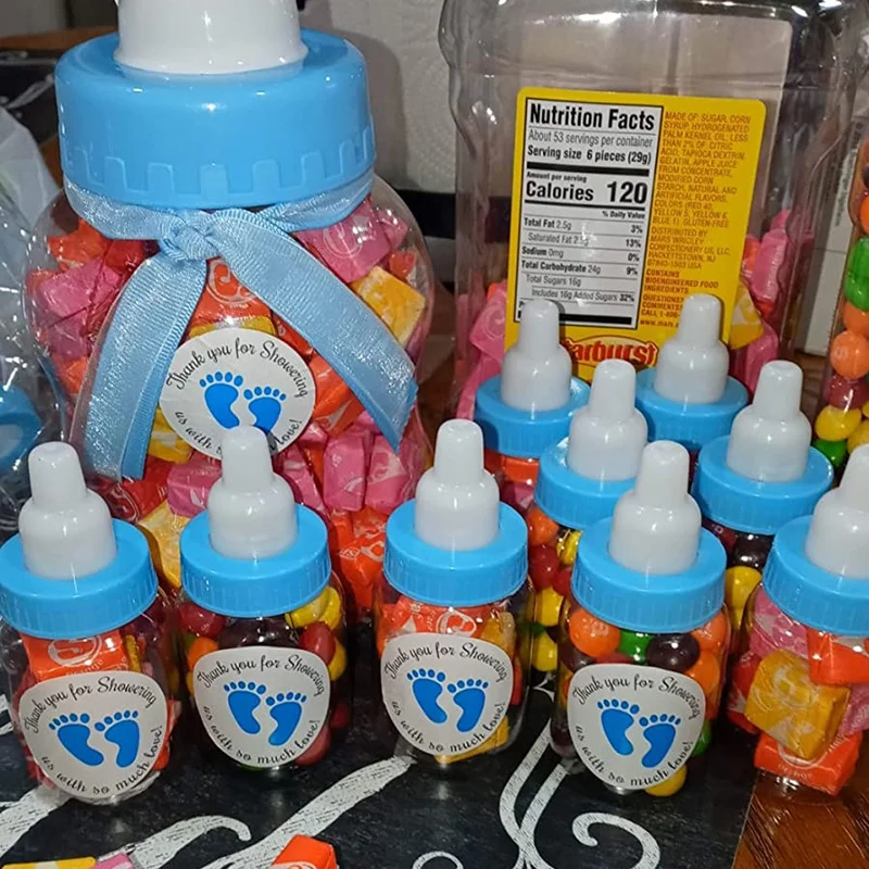 Mini bouteille de bonbons de style mangeoire pour fête préChristophe