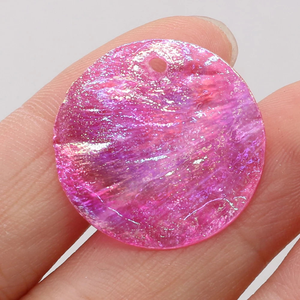 Breloques en nacre beige pour boucles d'oreilles