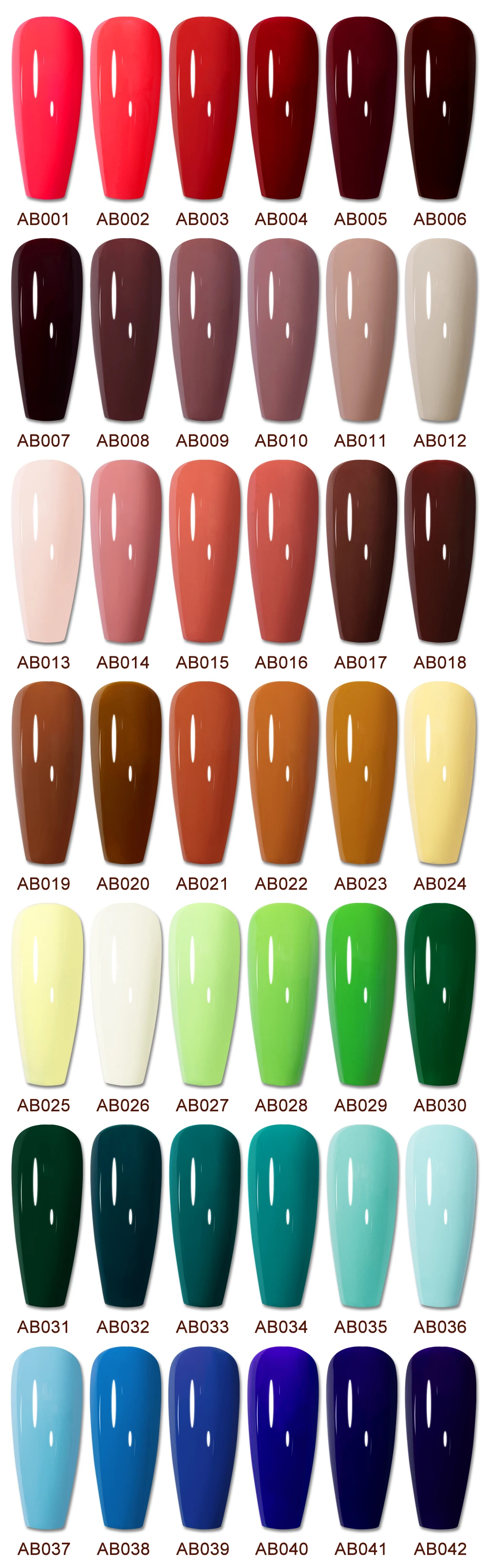 Couleurs disponibles