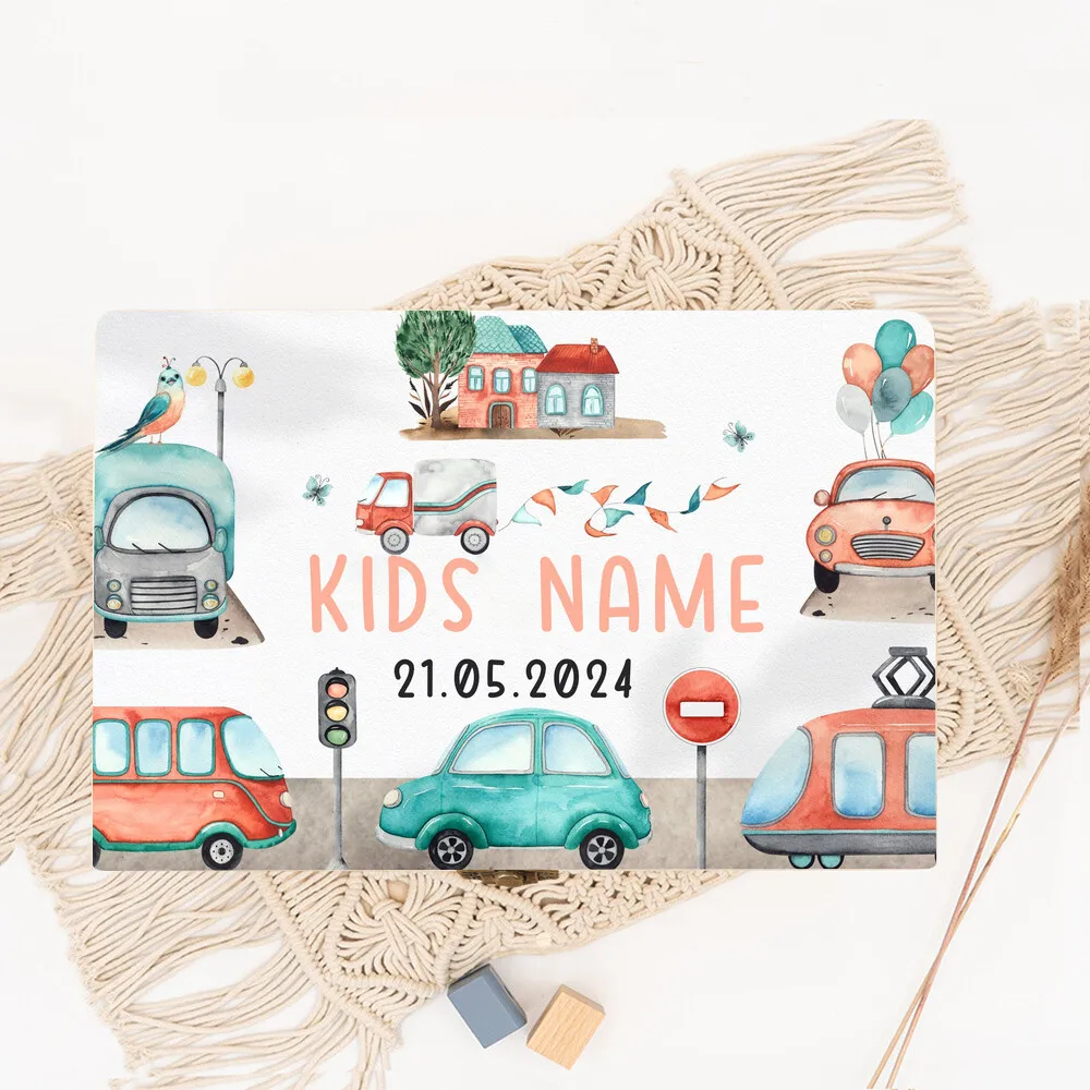 Boîte à mémoire de naissance en bois personnalisée