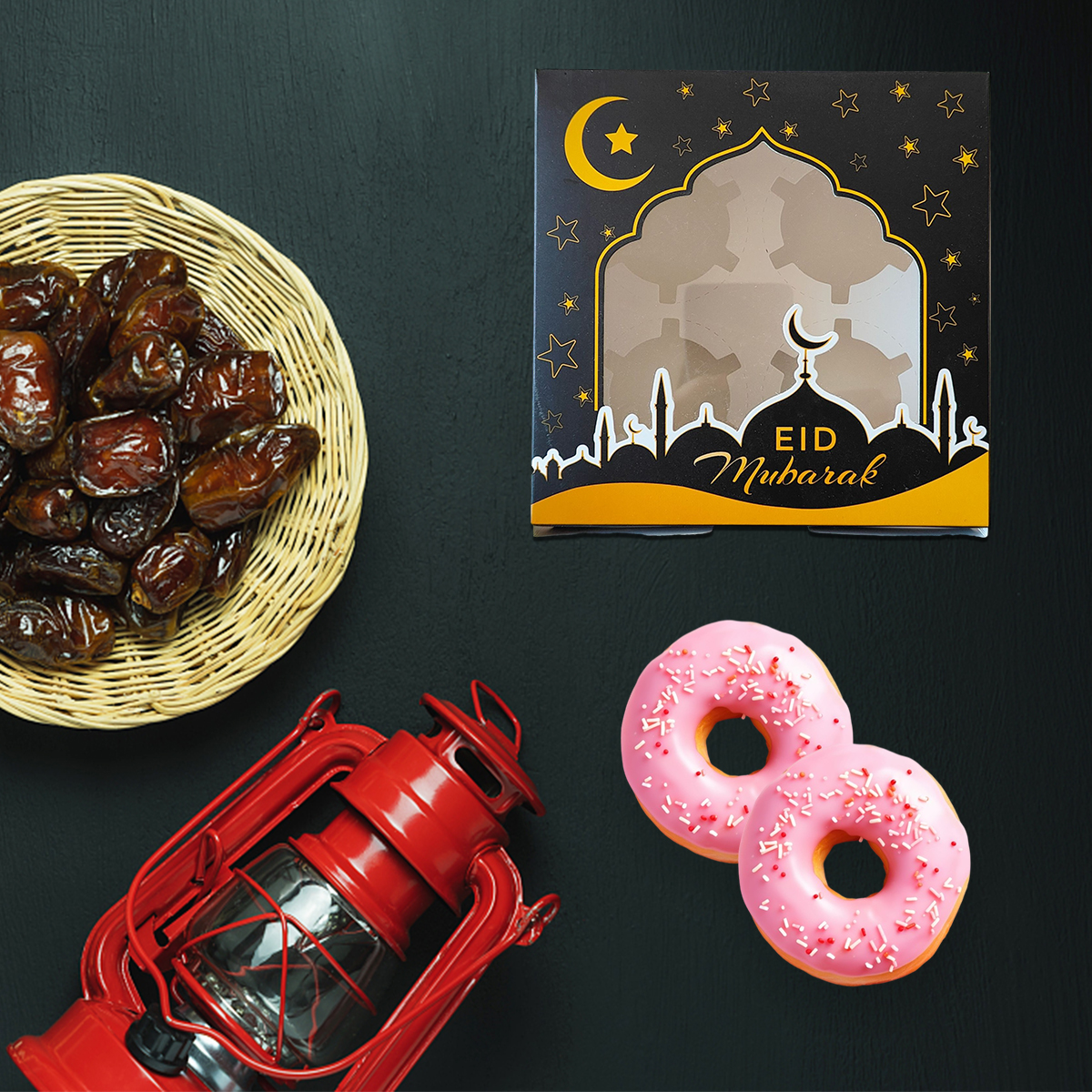 Ensembles de boîtes à bonbons Eid Mubarak Moon