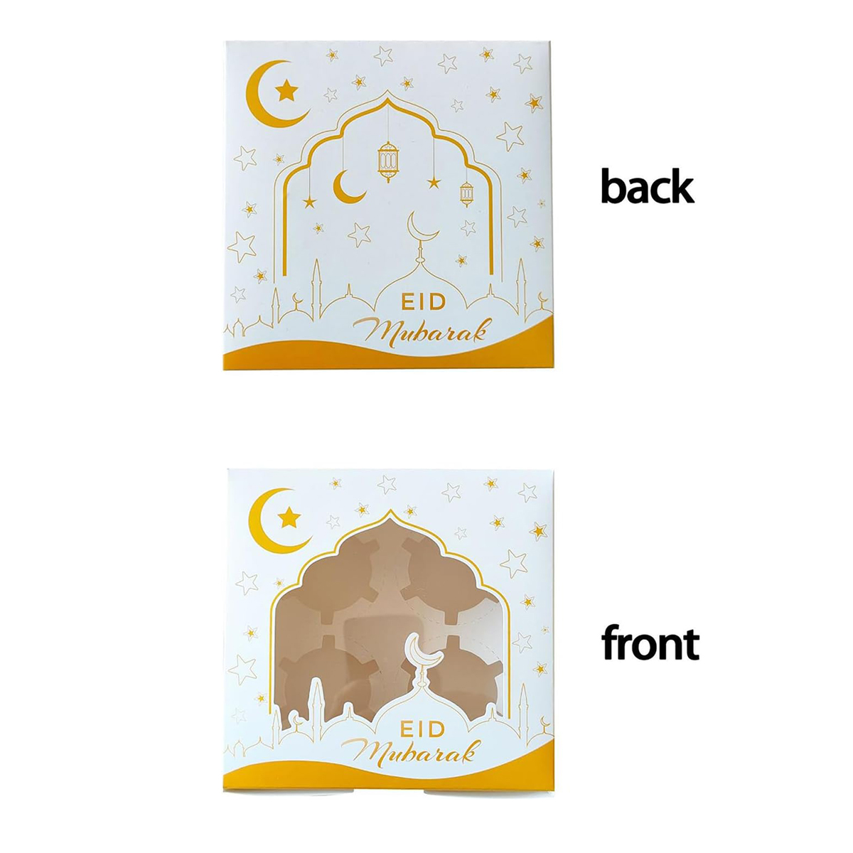 Ensembles de boîtes à bonbons Eid Mubarak Moon