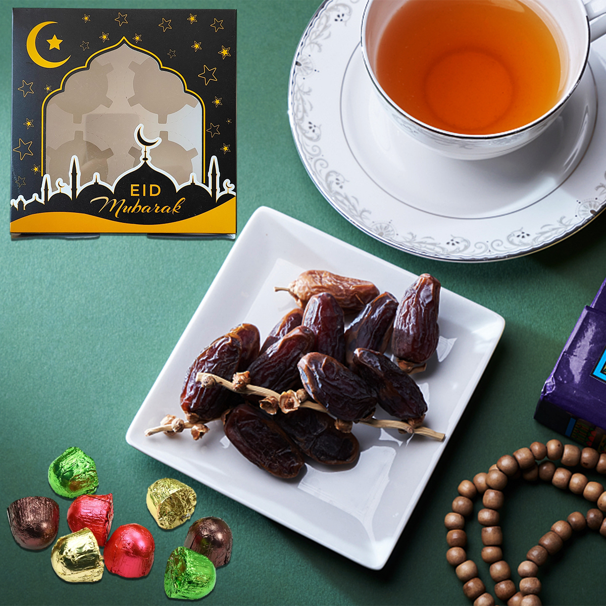 Ensembles de boîtes à bonbons Eid Mubarak Moon