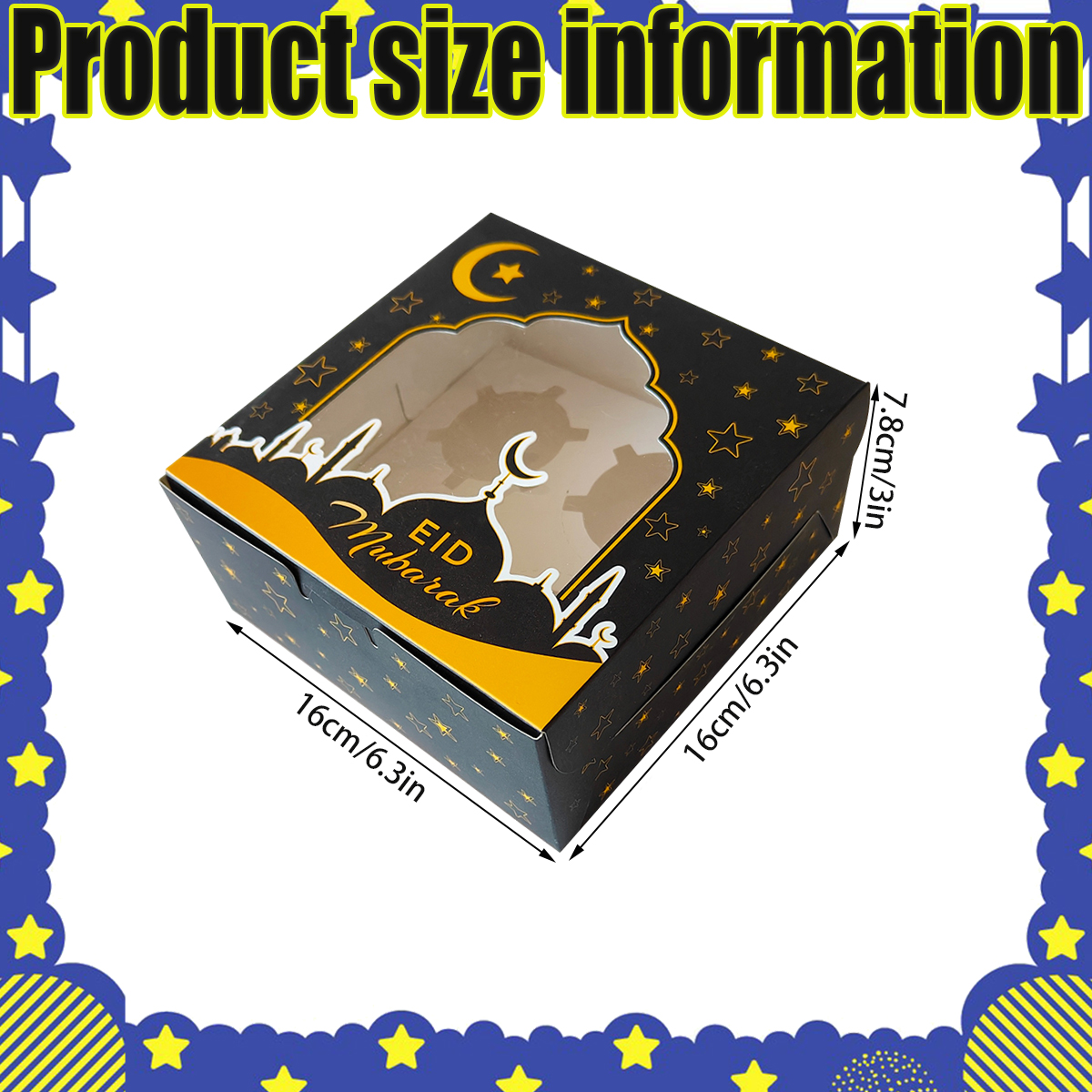 Ensembles de boîtes à bonbons Eid Mubarak Moon