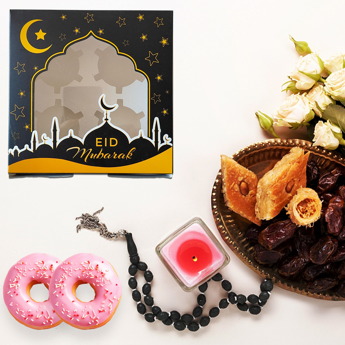 Ensembles de boîtes à bonbons Eid Mubarak Moon