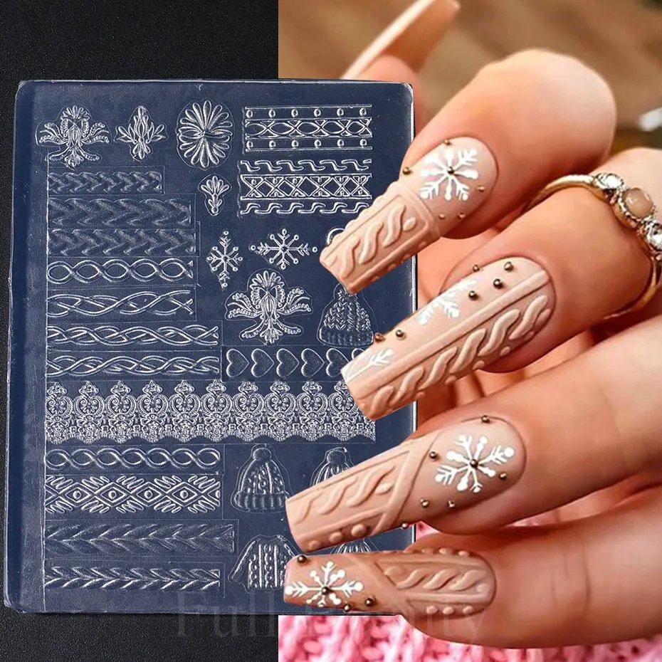 Image du moule à ongles en silicone 3D