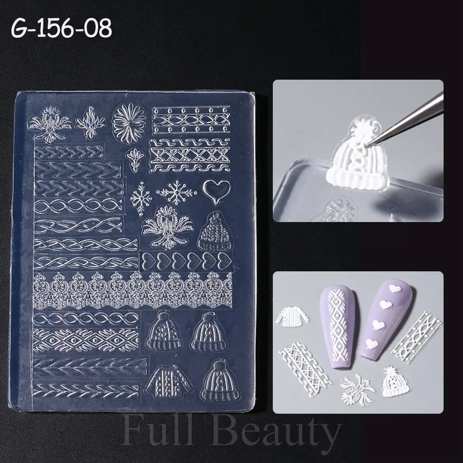 Image du moule à ongles en silicone 3D