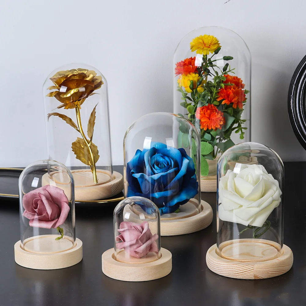 Présentoir de fleurs en verre