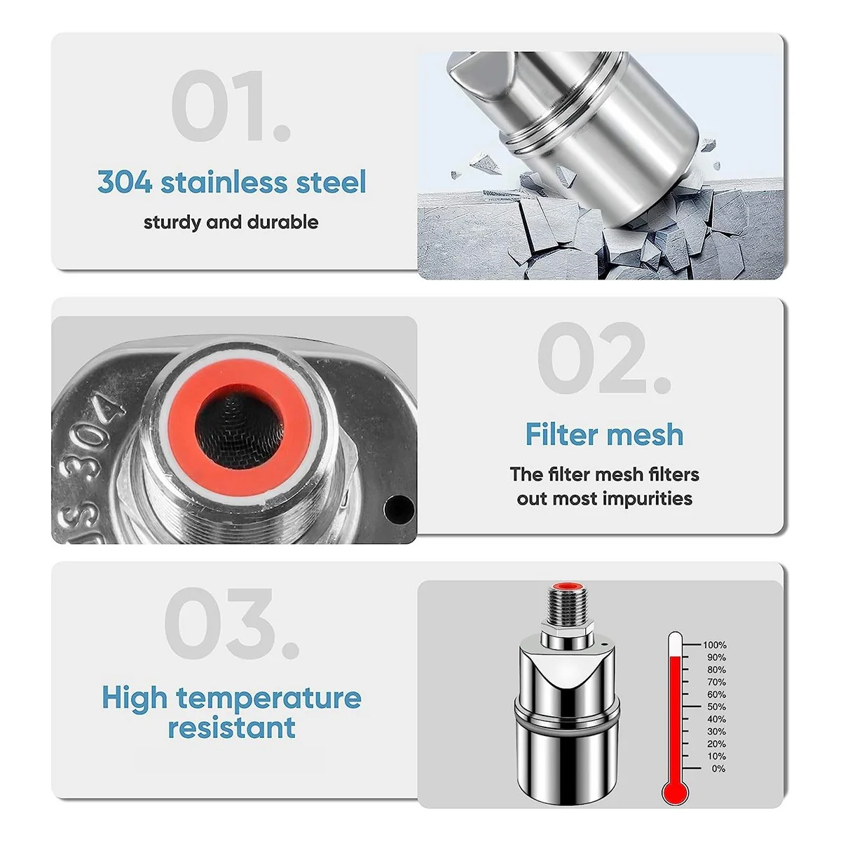 Vanne à Flotteur Automatique Acier Inox 304 – Contrôle Niveau D’eau Piscine, Aquaculture, Abreuvoir, Sans électricité