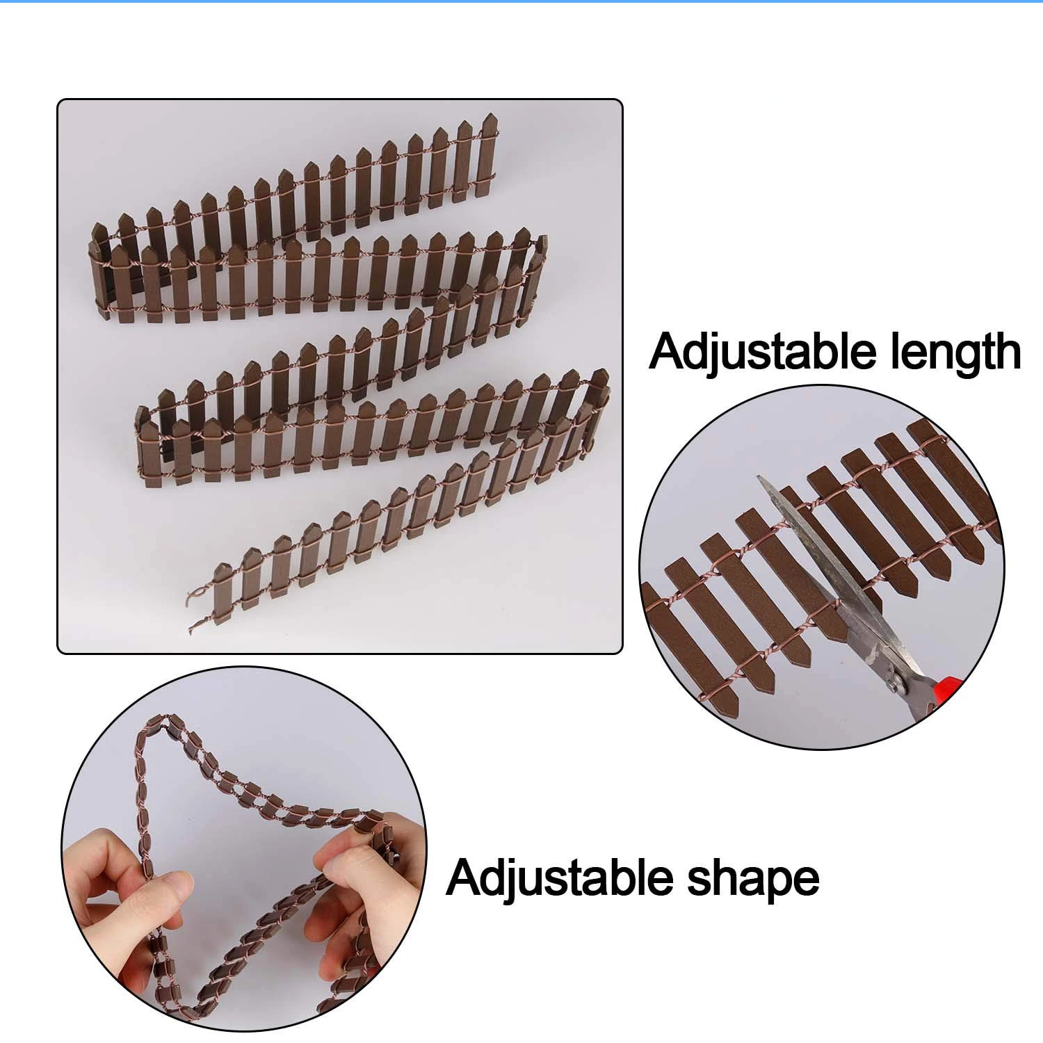 Clôture en bois de jardin