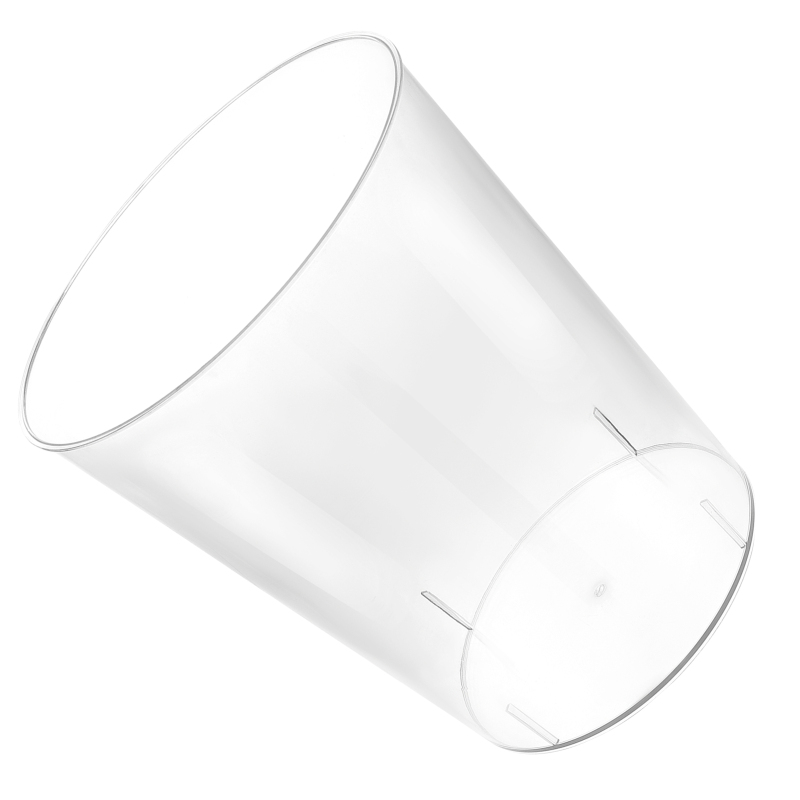 Poubelle transparente pour décoration de bureau