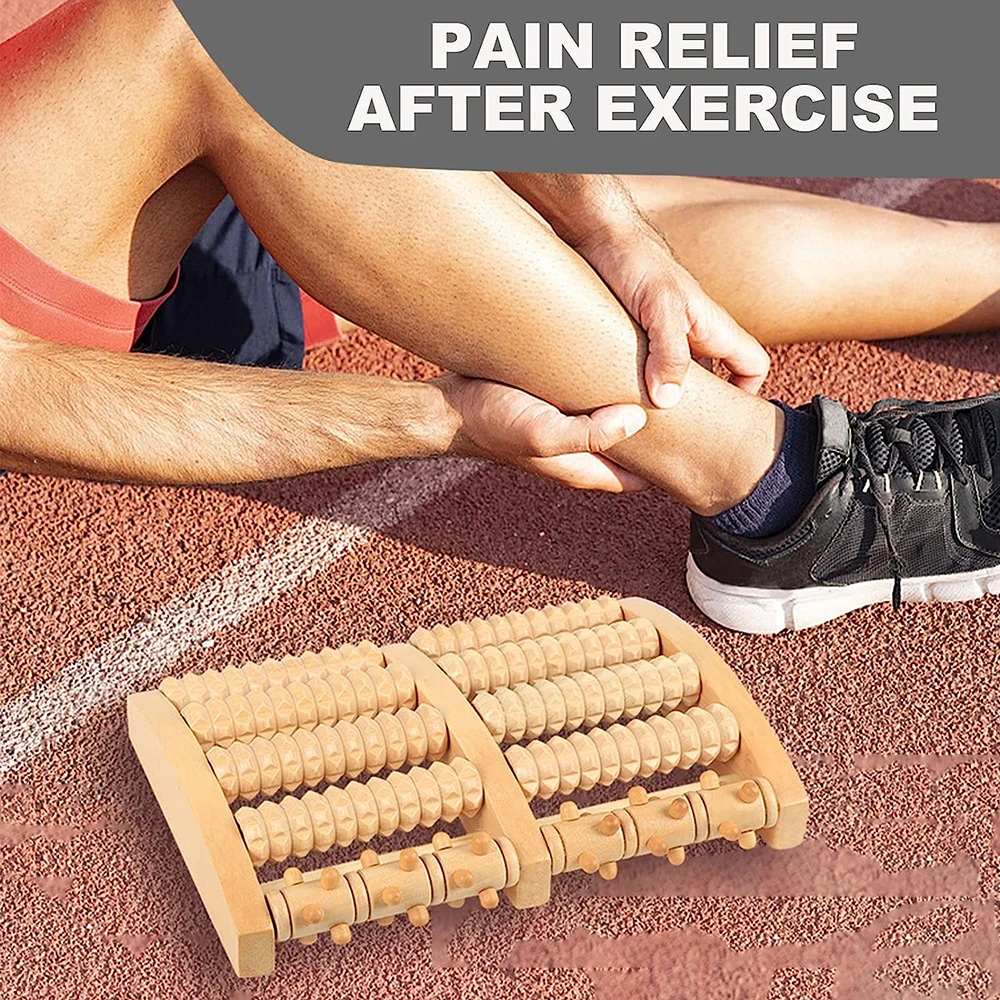 Rouleau de massage des pieds en bois