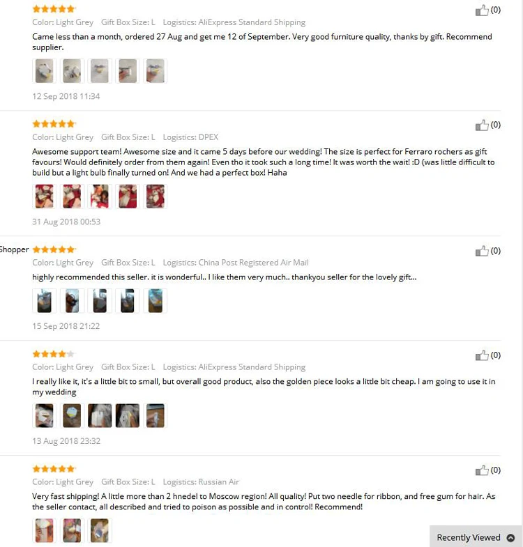 Boîte à cadeaux de style marbre