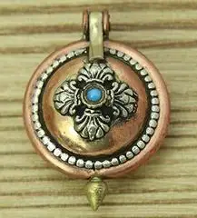 Boîte à prières tibétaine