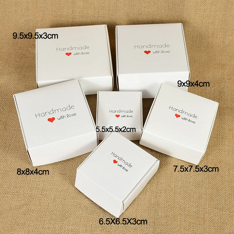 Boîte-cadeau en papier kraft de style marbré