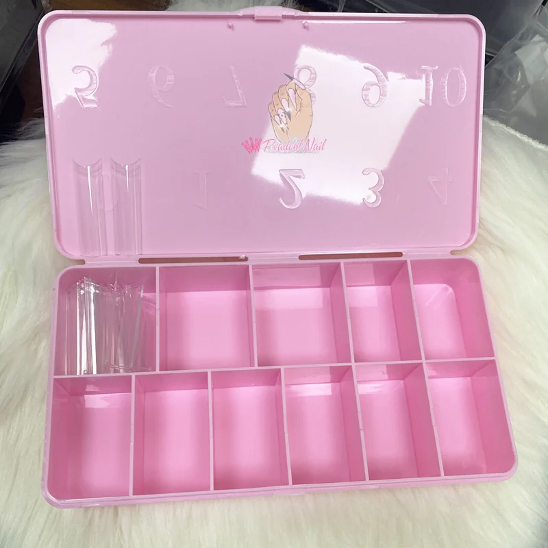 Boîte de rangement AfricArtificiel Rose N64.Tip Gel X Extension