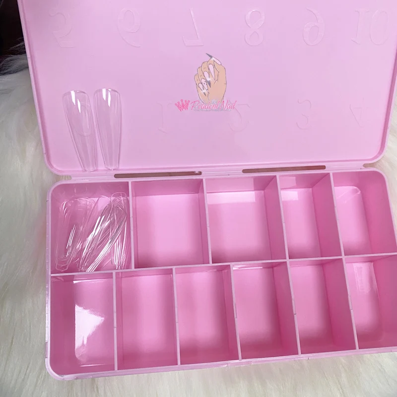 Boîte de rangement AfricArtificiel Rose N64.Tip Gel X Extension