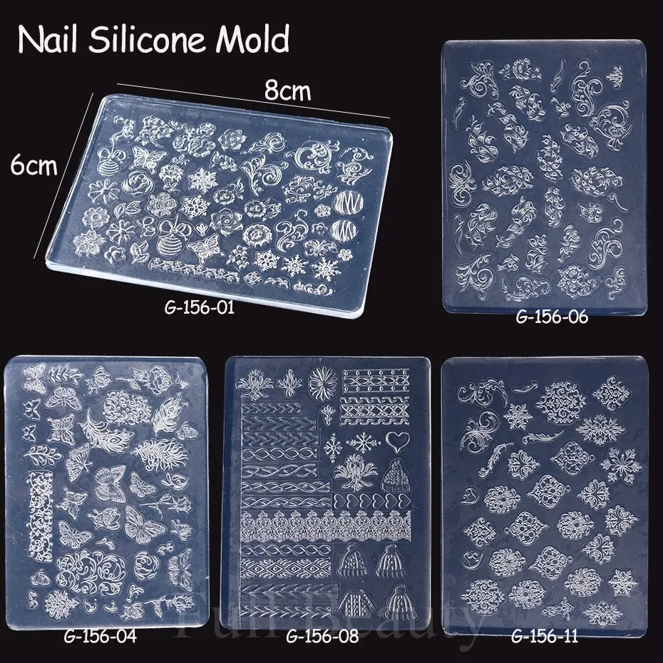 Image du moule à ongles en silicone 3D