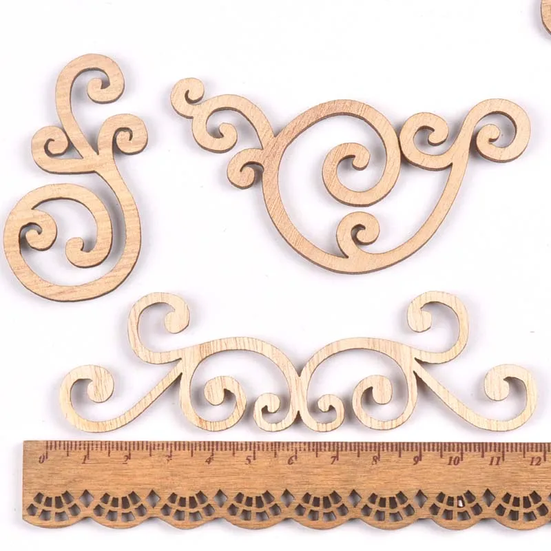 Tranches de bois à motif de fleurs - Tailles