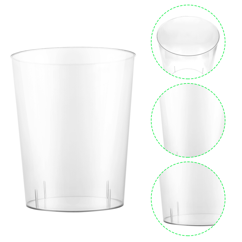 Poubelle transparente pour décoration de bureau