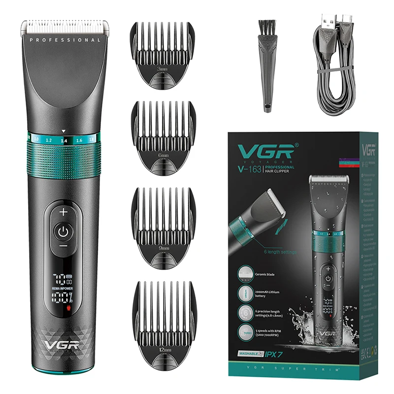 Tondeuse à cheveux professionnelle sans fil VGR V-613