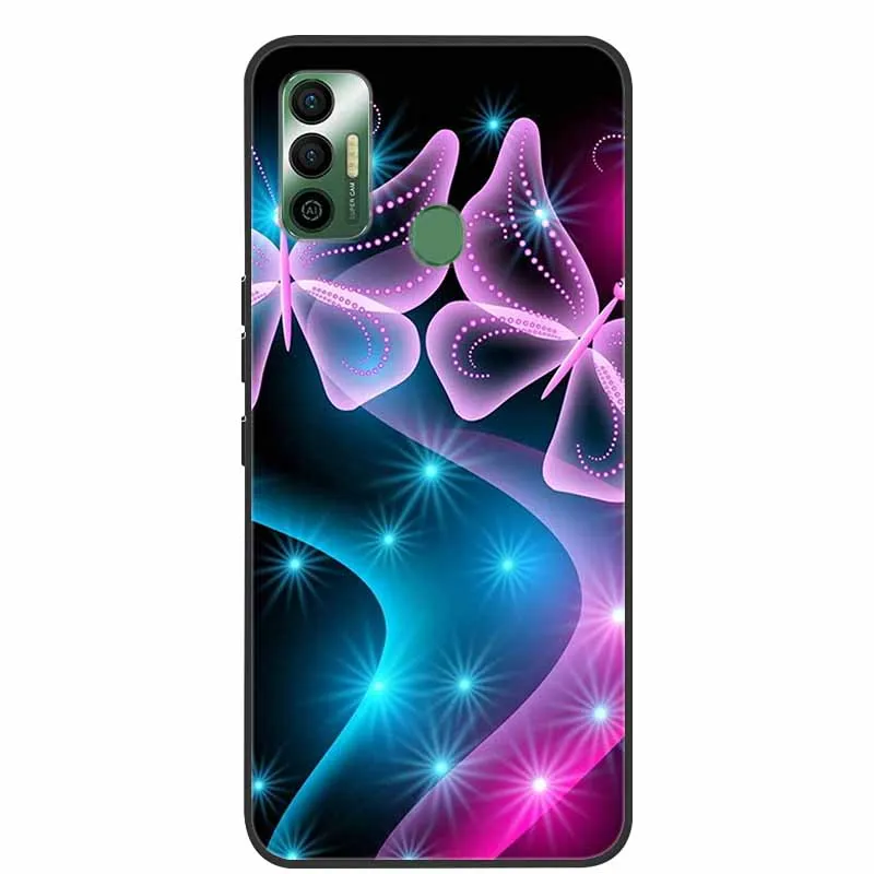 Coque arrière en silicone souple marbré pour Patch No Spark 7