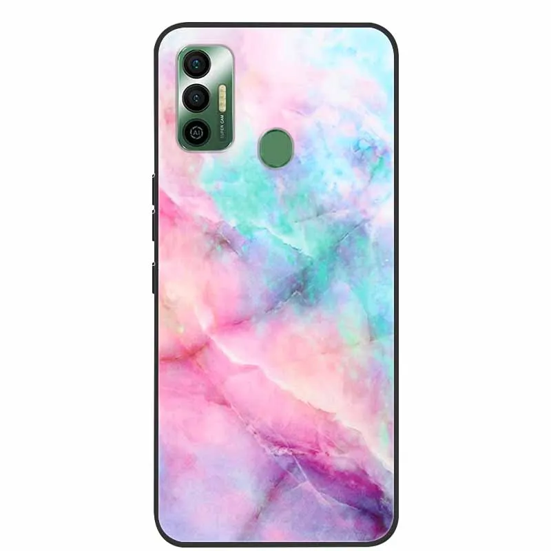 Coque arrière en silicone souple marbré pour Patch No Spark 7