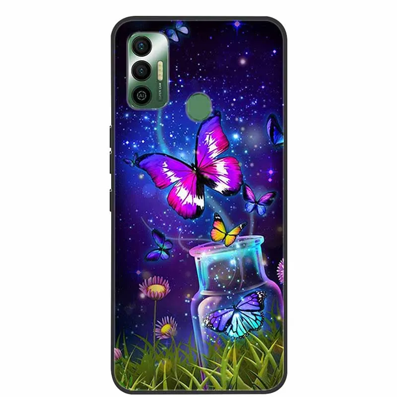 Coque arrière en silicone souple marbré pour Patch No Spark 7