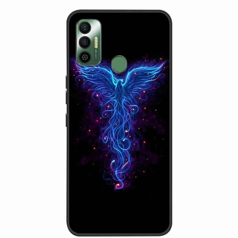 Coque arrière en silicone souple marbré pour Patch No Spark 7
