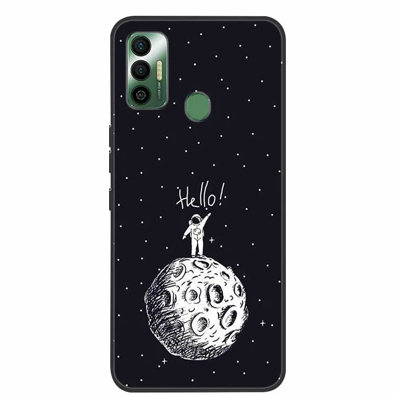 Coque arrière en silicone souple marbré pour Patch No Spark 7